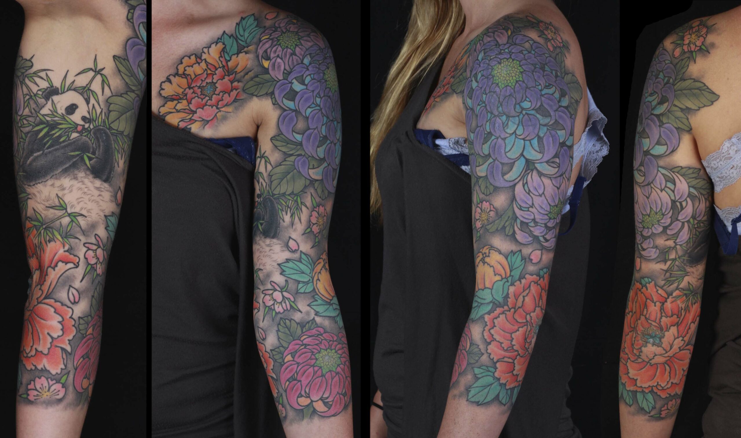 brian-thurow-dedication-tattoo-chrysanthemum-peonies-panda-sleeve-chest-arm