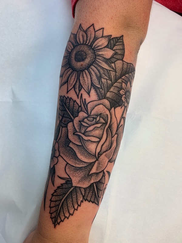 bouquet tattoo