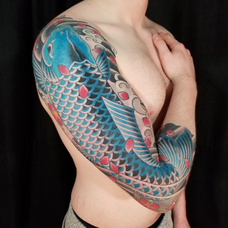 Koi Fish Sleeve by Sam Yamini