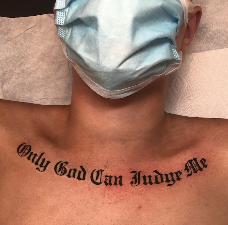 only god can judge me tattoo reference