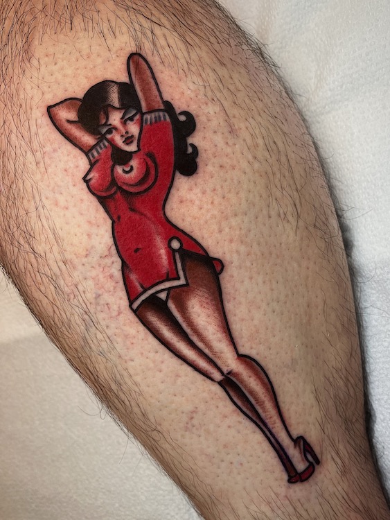 sailor Jerry Pinup Tattoo Reference