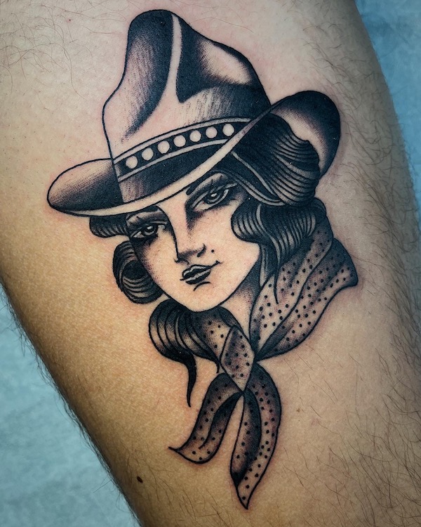 cowgirl tattoo reference