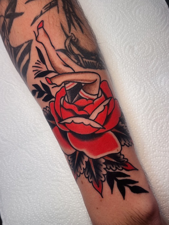 Red Rose Tattoo Reference